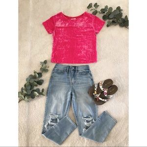 J. Crew Velvet Blouse